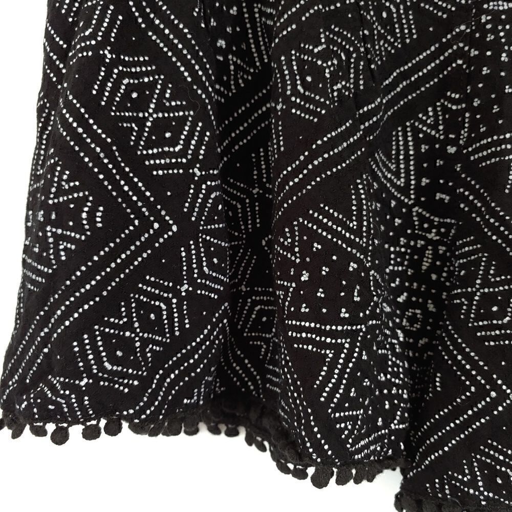 Urban Outfitters Ecote Black Shorts XS Boho Print - Picture 4 of 4